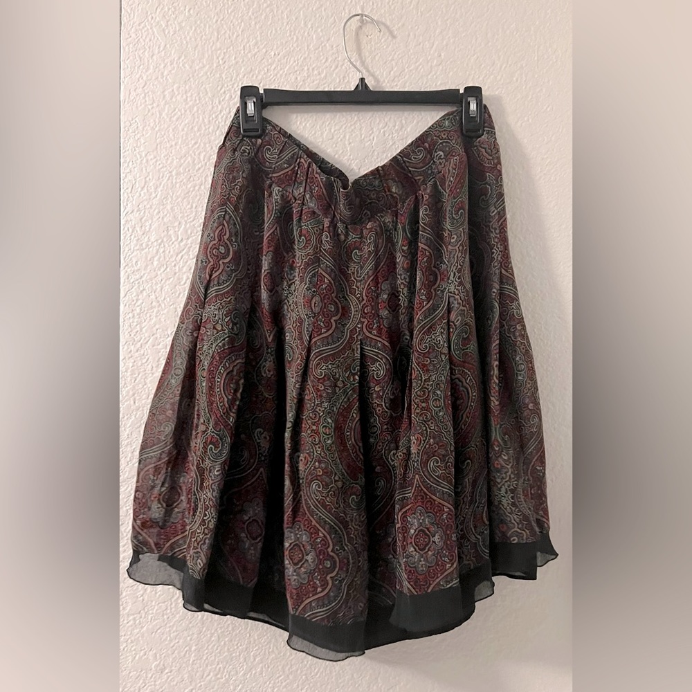 Vintage Harold’s A-line Silk Skirt